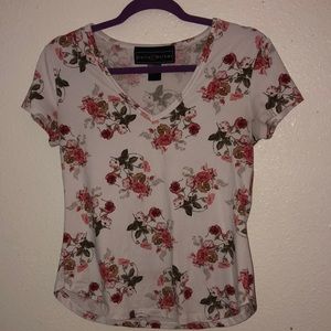 Floral V-Neck